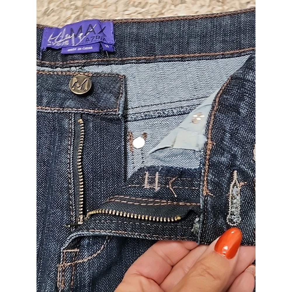 Miley‎ Cyrus X Max Azria NWT Jeans Jr's Size 11 Rolled Leg 32x30 - Picture 4 of 15